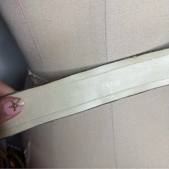 80s Gold Sun Buckle statement Belt sz L - Picture 6 of 7